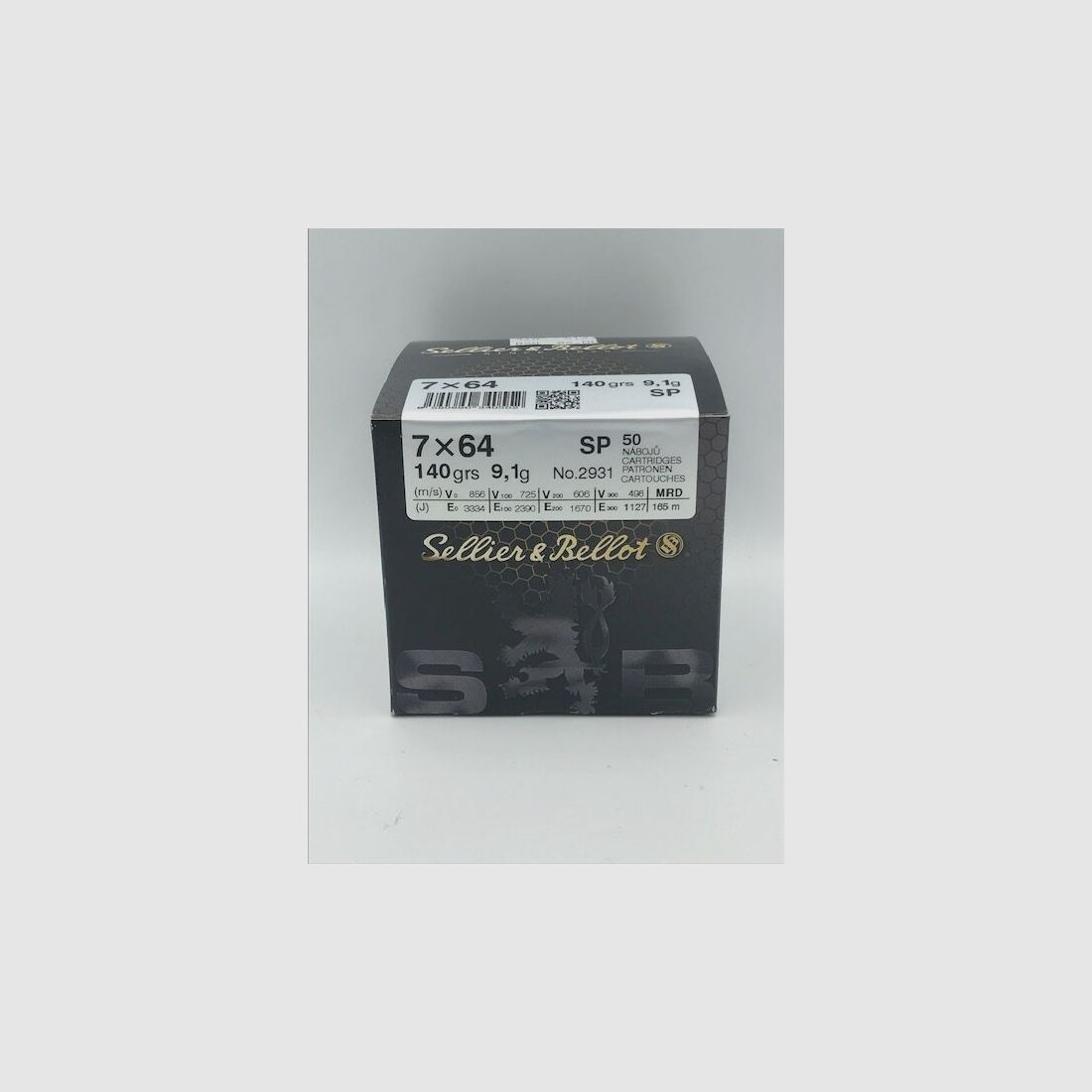 Sellier & Bellot Büchsenmunition SP 7×64 140gr. 9.1g.