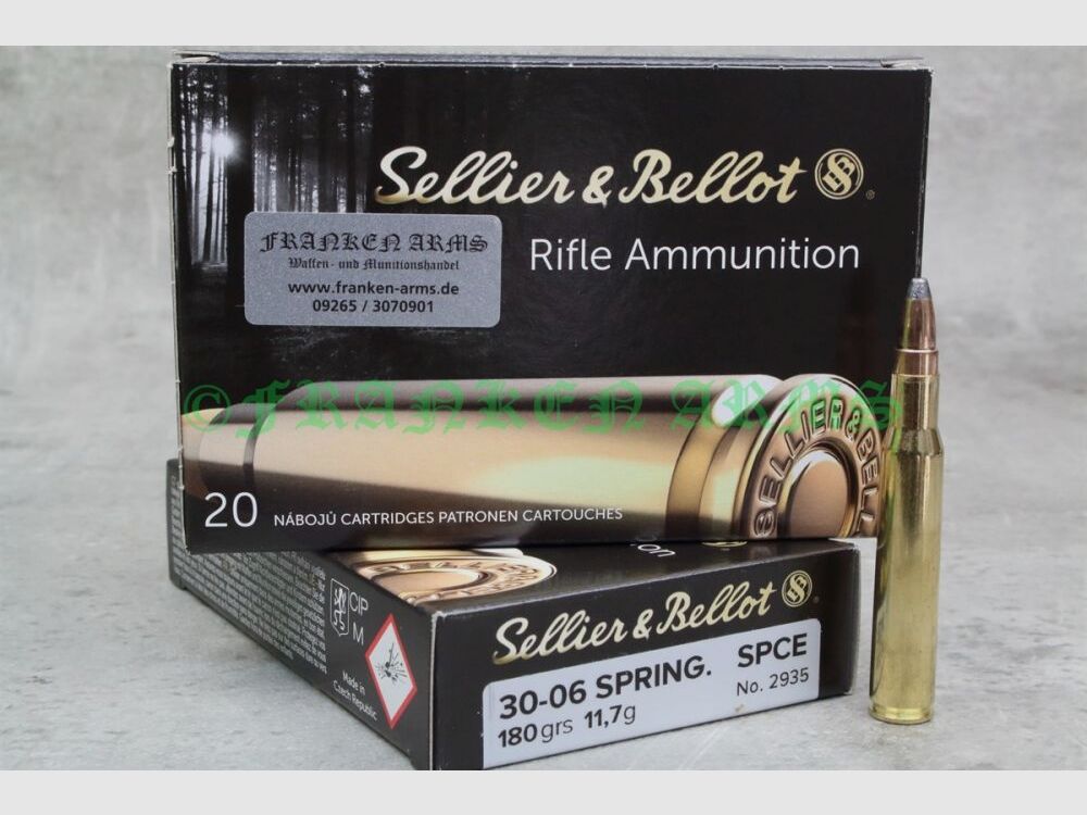Sellier&Bellot .30-06 Spr. SPCE 180gr. 11,7g 20 stuks staffelprijs