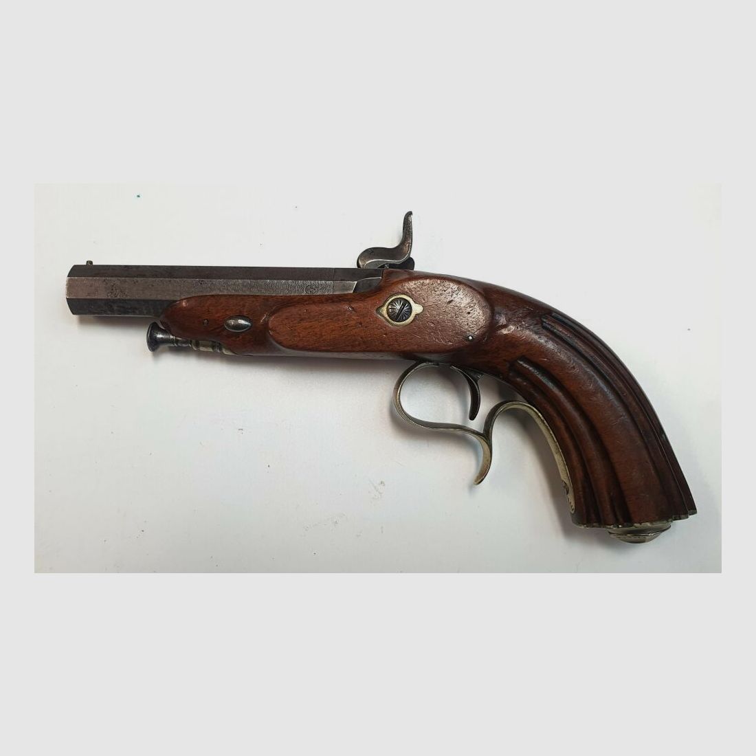Pistola a percussione sconosciuta Liège, pistola da tiro - .62 polvere nera