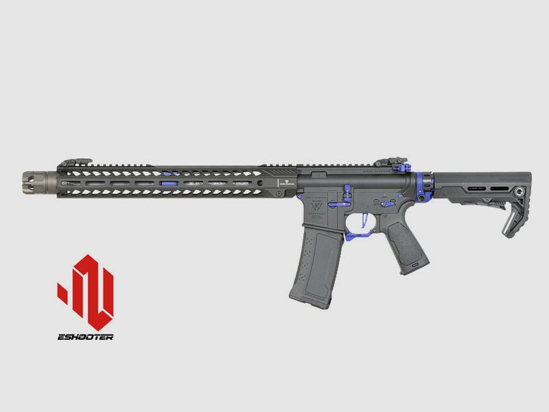 Strike Industries 15.5" Raiders Competition S-AEG mit Eshooter ETU, blaue Elemente