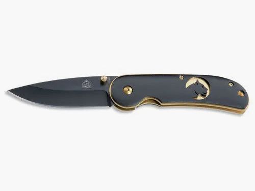 PUMA TEC Cuchillo Plegable (Liner Lock Placas Doradas)