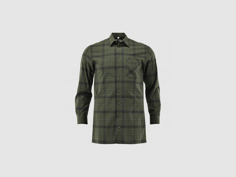 OS Trachten Camicia da Uomo (oliva) | 41/42