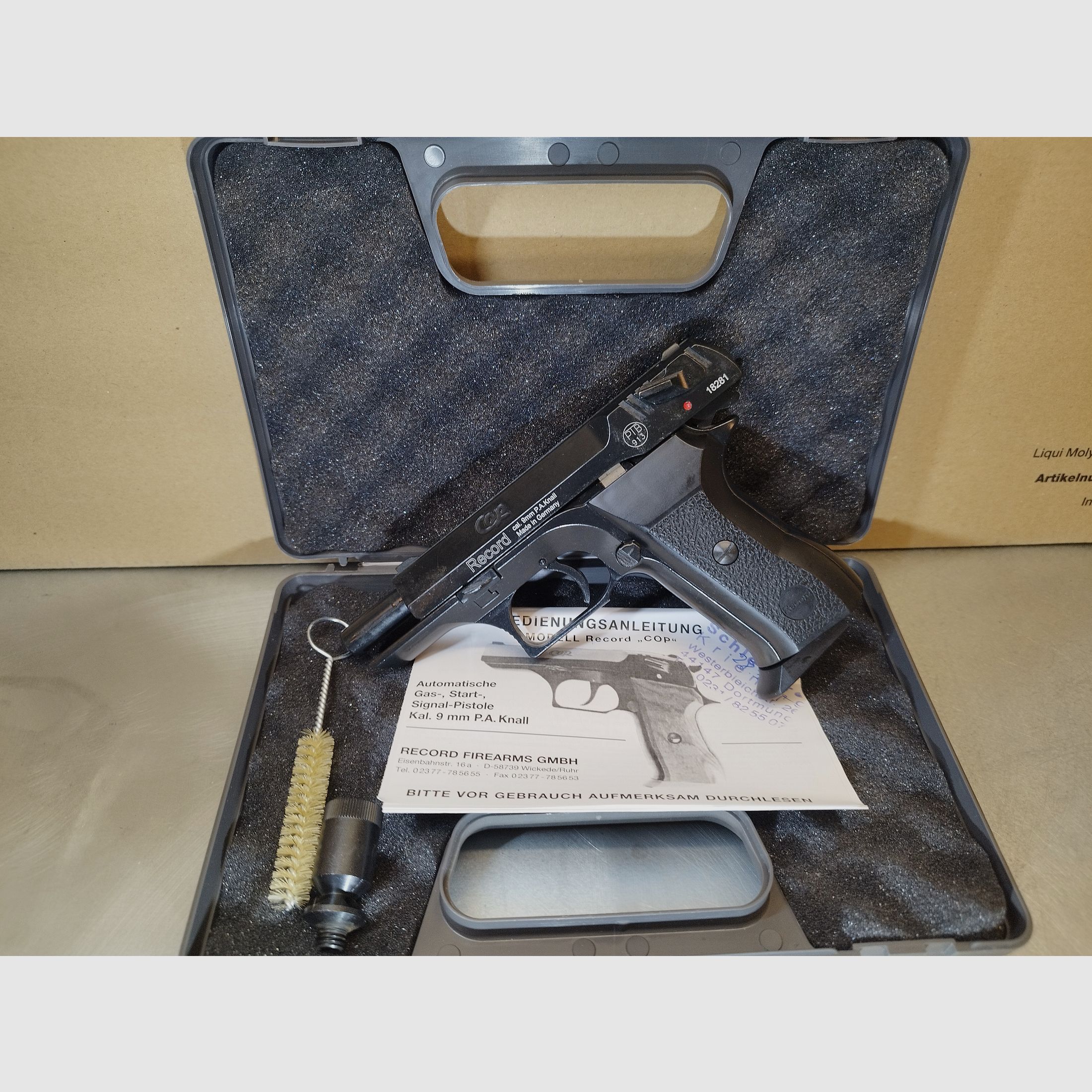 Rekord COP pistolet alarmowy 9 mm P.A.K w kolorze czarnym. Jak nowy - nowy!!