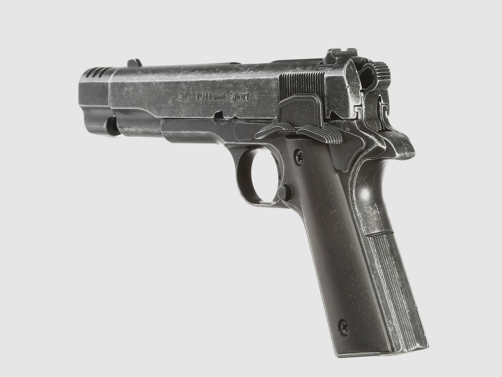 ME 1911 Modell Sport, Kal. 9 mm P. A. Knall, antik-look, Holzgriff
