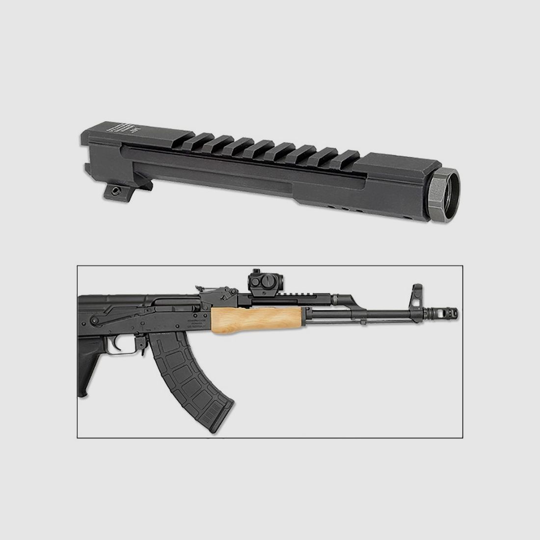 MI AK Railed Gas Tube, standard AK rifle model, Bild 2 von 2