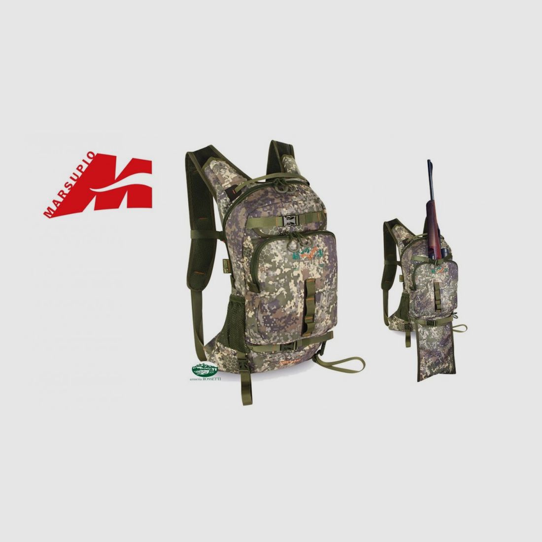 MARSUPIO Rucksack Wildleder Camouflage für Büchse 18l, Bild 1 von 2