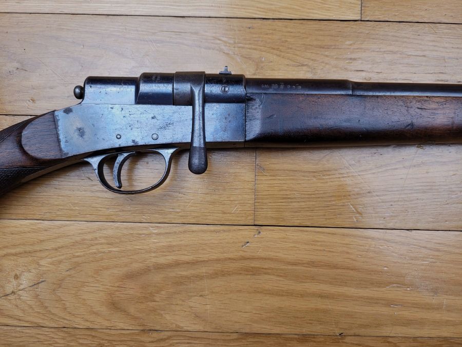 Très jolie carabine du système Buffalo – modèle Hubert – Manufacture de Saint Etienne – Calibre 28 – Très bel état., image 6 sur 19