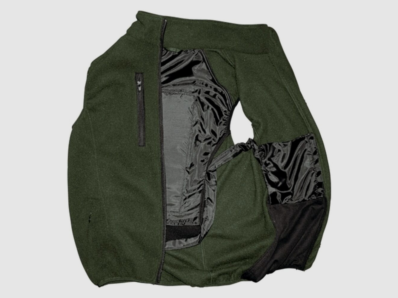Alpenheat Verwarmde Vest FIRE-FLEECE AJ4 Kleur Groen, Maat S