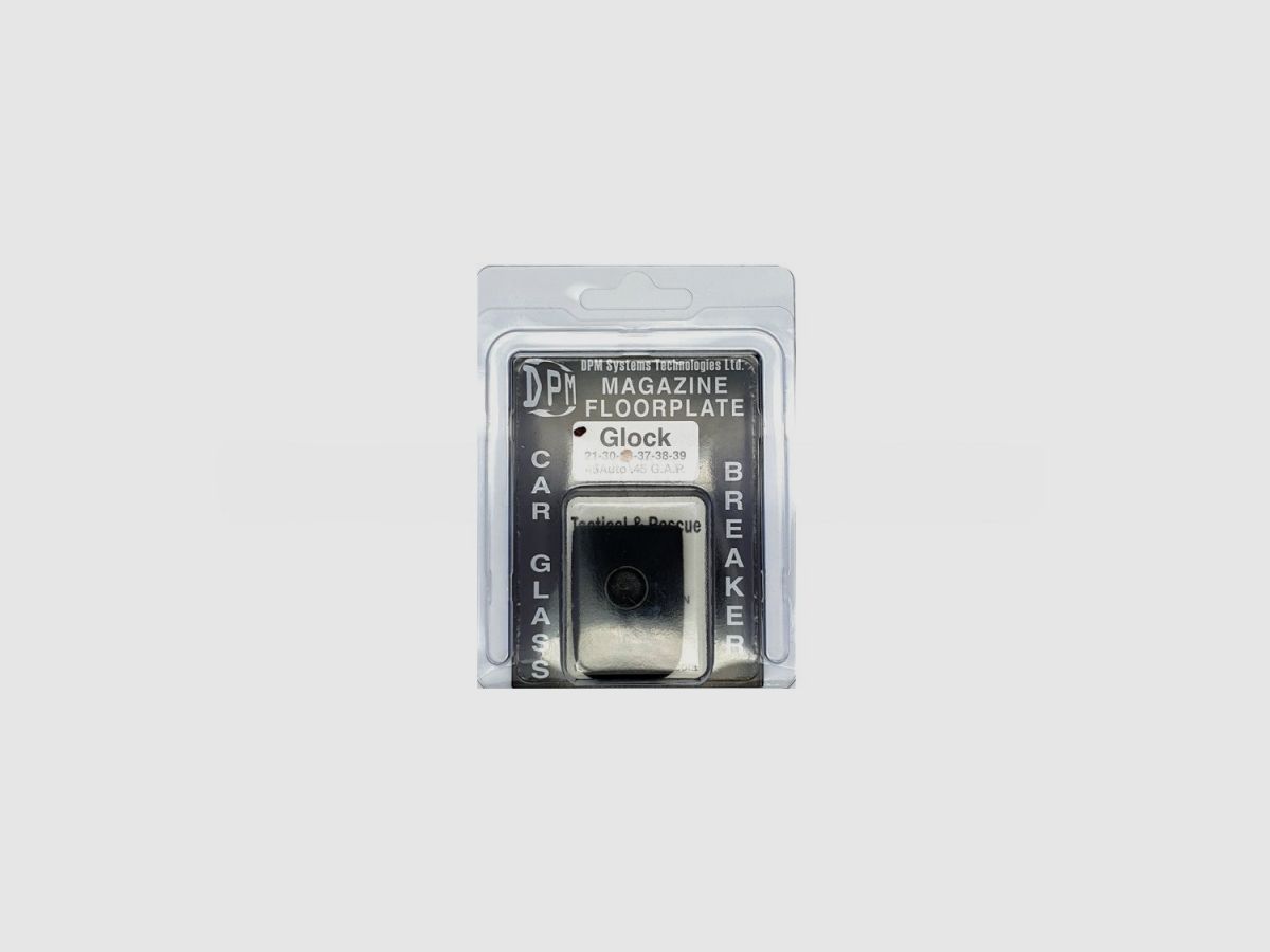DPM MFPB-GL-2 Magazinbodenplatte mit Glasbrecher für GLOCK 21-30-37-38-39 Kaliber .45 Auto-.45 G.A.P. Polymer Schwarz, Bild 3 von 3