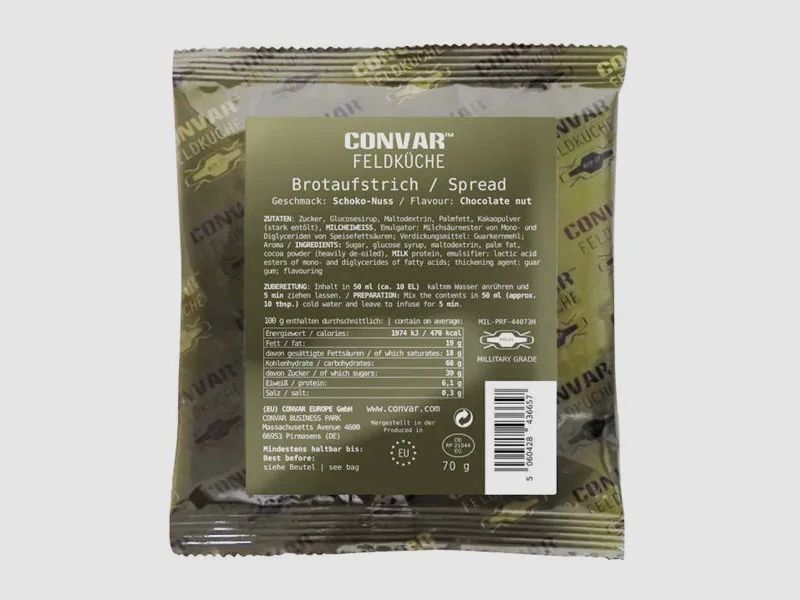 Convar-7 Feldküche Brotaufstrich Schoko-Nuss-Creme