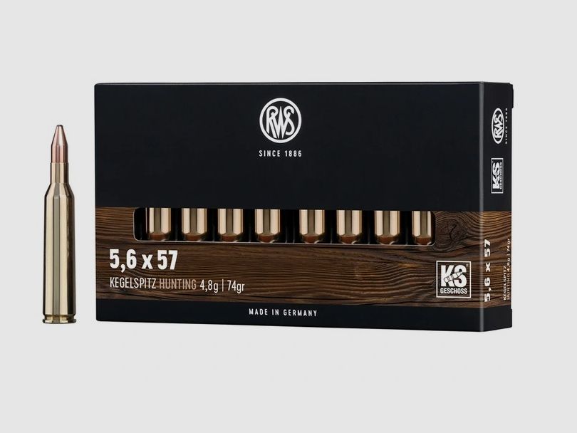 RWS 5,6x57 proiettile a punta - 4,8g/74gr (a20)