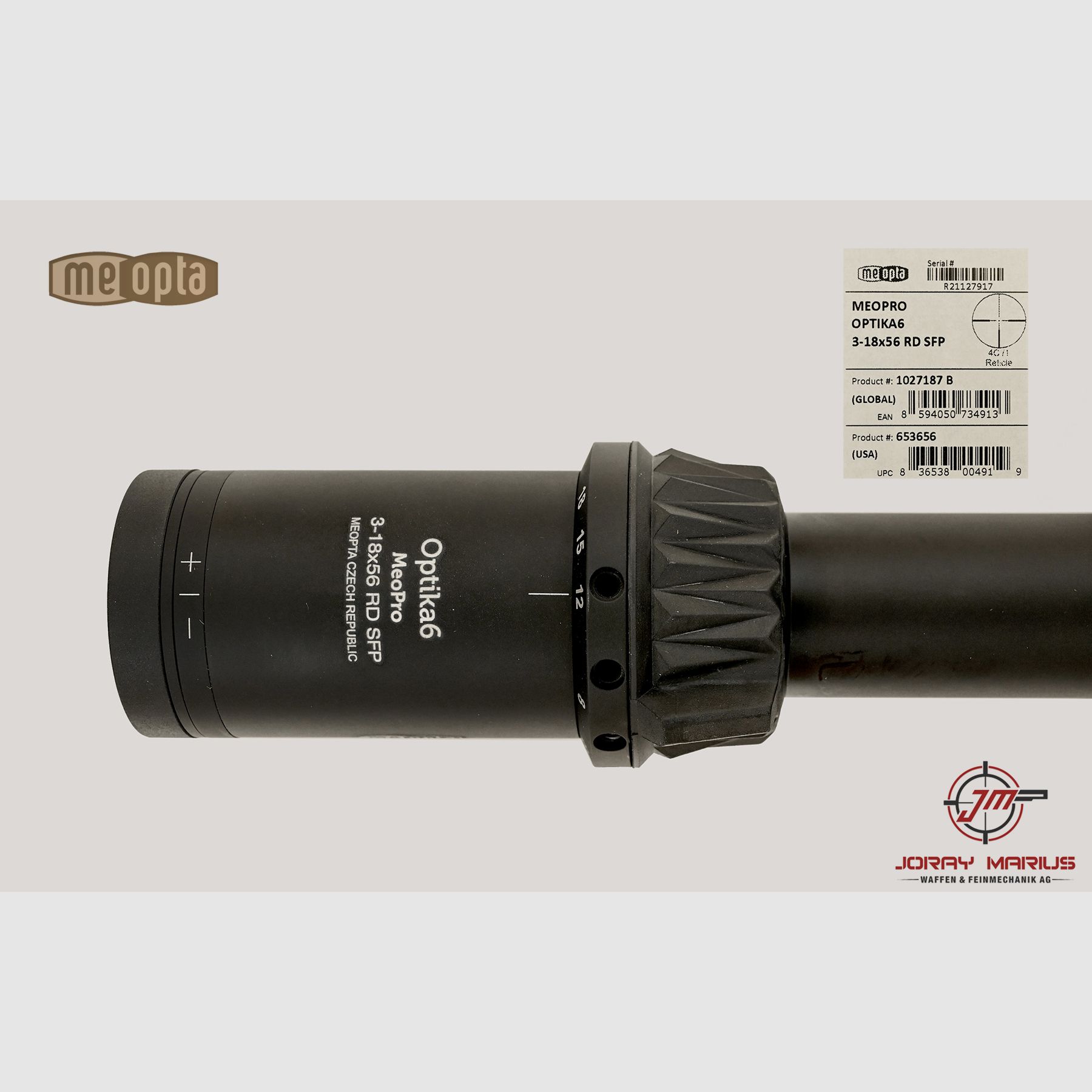 Meopta MeoPro Optika6 3-18×56 RD SFP 4C, image 2 of 2