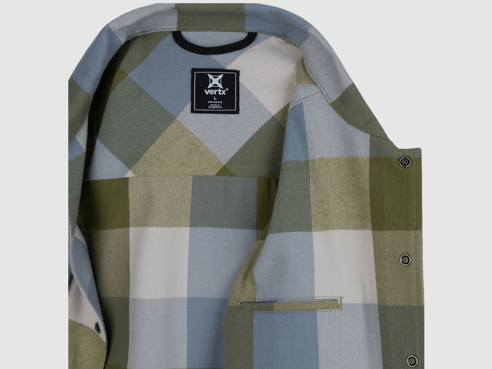 Last line of defense Stretch Tactical Flannel (grey) VERTX, afbeelding 4 van 8