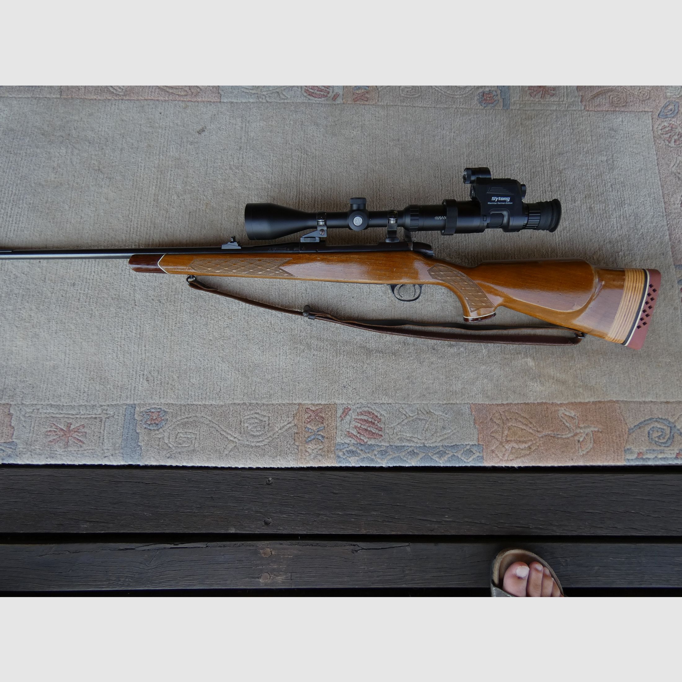 BSA bolt-action rifle 243 Win. with scope