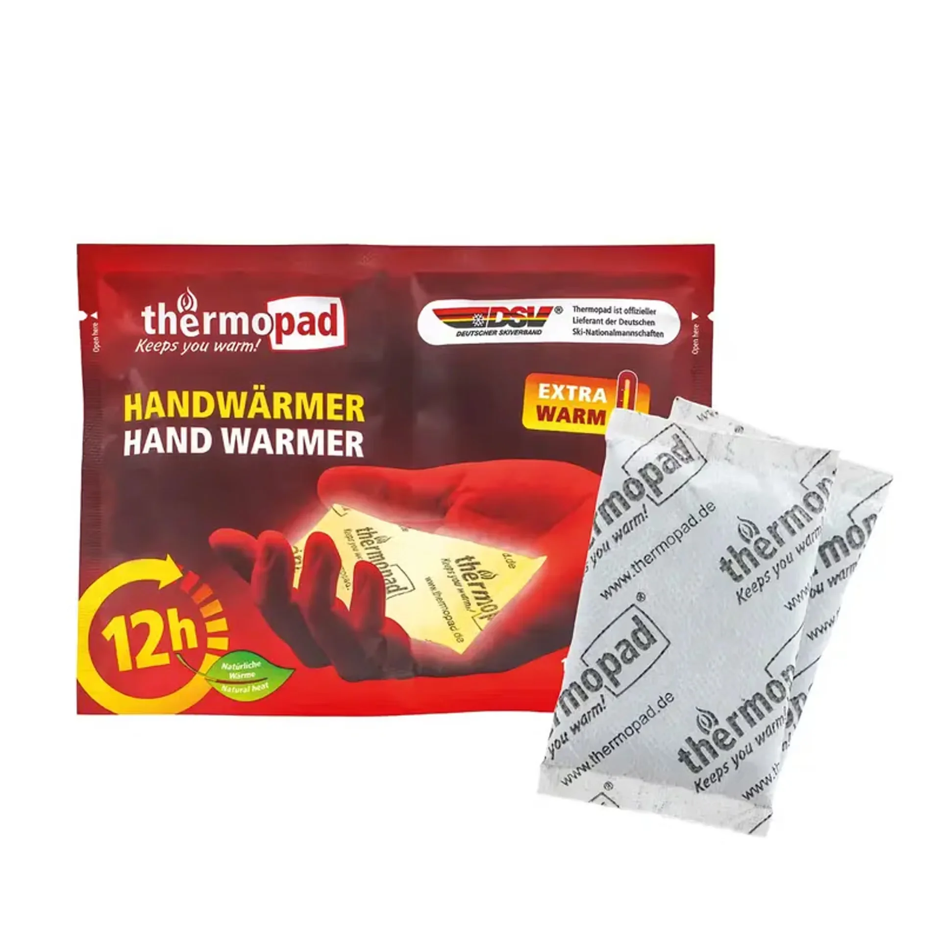 Thermopad Handwärmer, 12 Stunden gleichmässige Wärme!