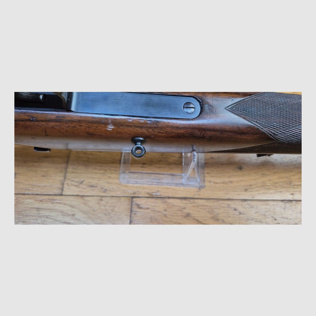 Bellissima carabina da competizione Mauser ES350 B – III Reich – Modello Meisterschaftsbüchse – 22LR – Arma d'autunno 1936 – Mono-seriale – Canne Premium – Diottro Mauser originale (smontabile) – Ottime condizioni – TBE++, immagine 17 di 39