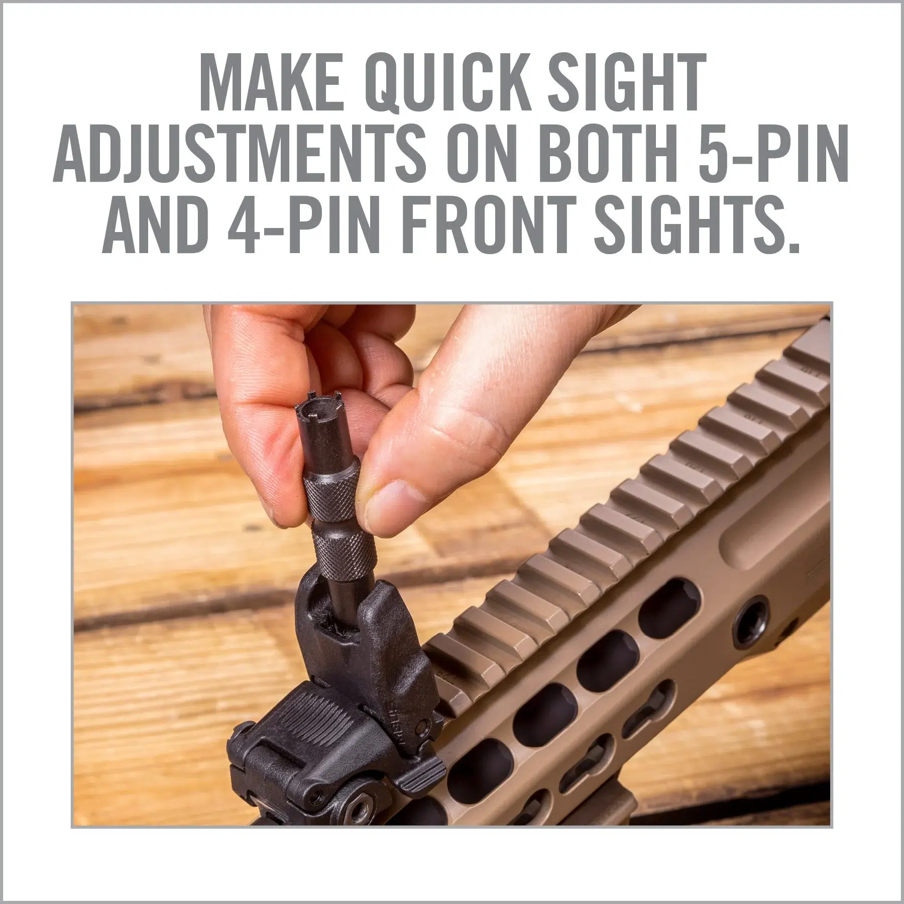 Strumento di regolazione per mirino AR15 (AR15 Front Sight Adjuster Tool), immagine 3 di 3
