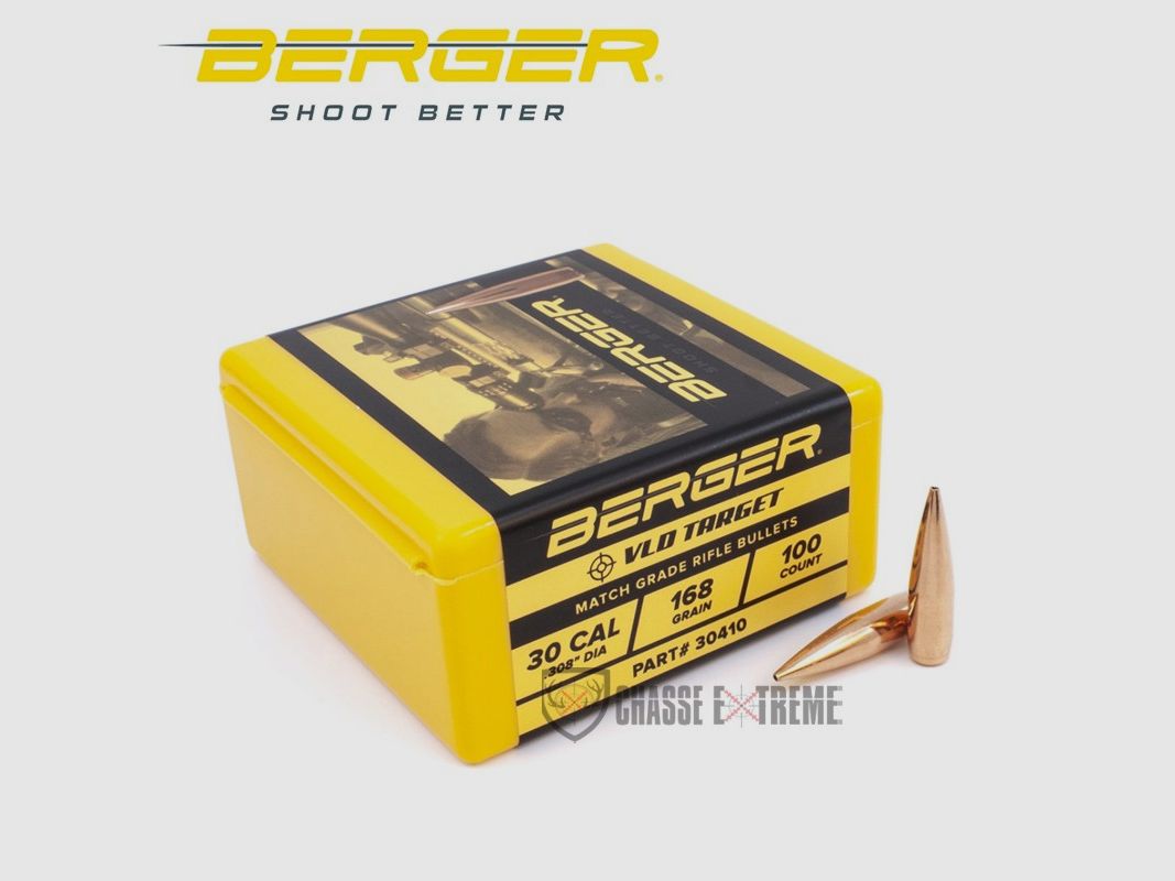 100 Geschosse BERGER Kal. 30 168gr VLD Target, Bild 1 von 2