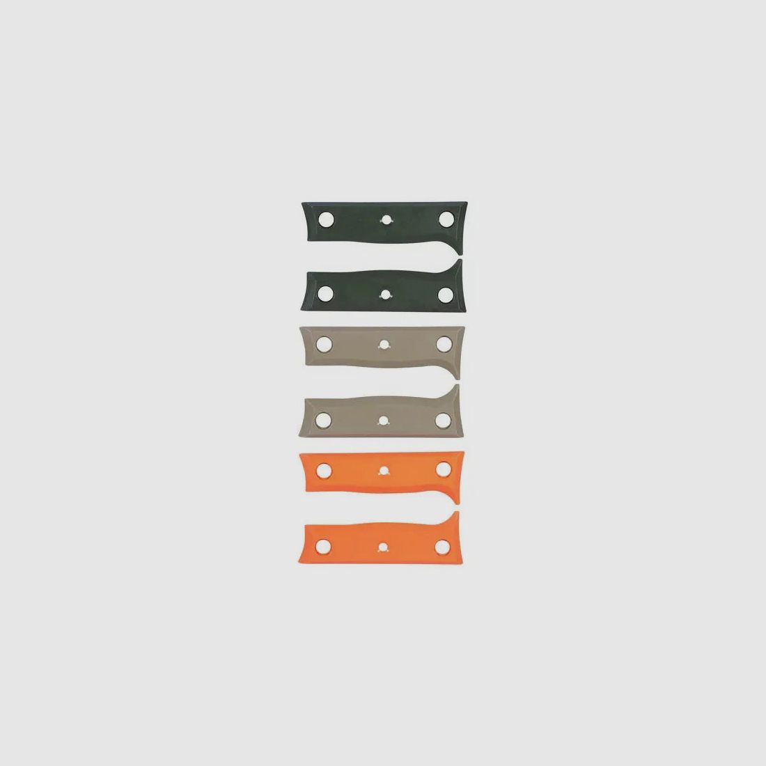 Steambow Steambow Griffschalen Colorkit Messer K1 sand oliv orange