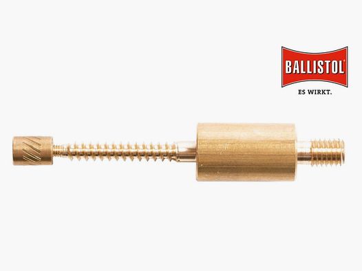 Adattatore in ottone Ballistol per 3 pulitori in feltro per fucili