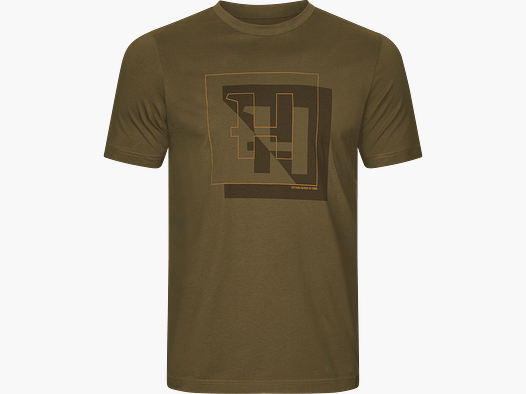 Härkila H-Logo S/S T-Shirt Homme Olive Foncé, M
