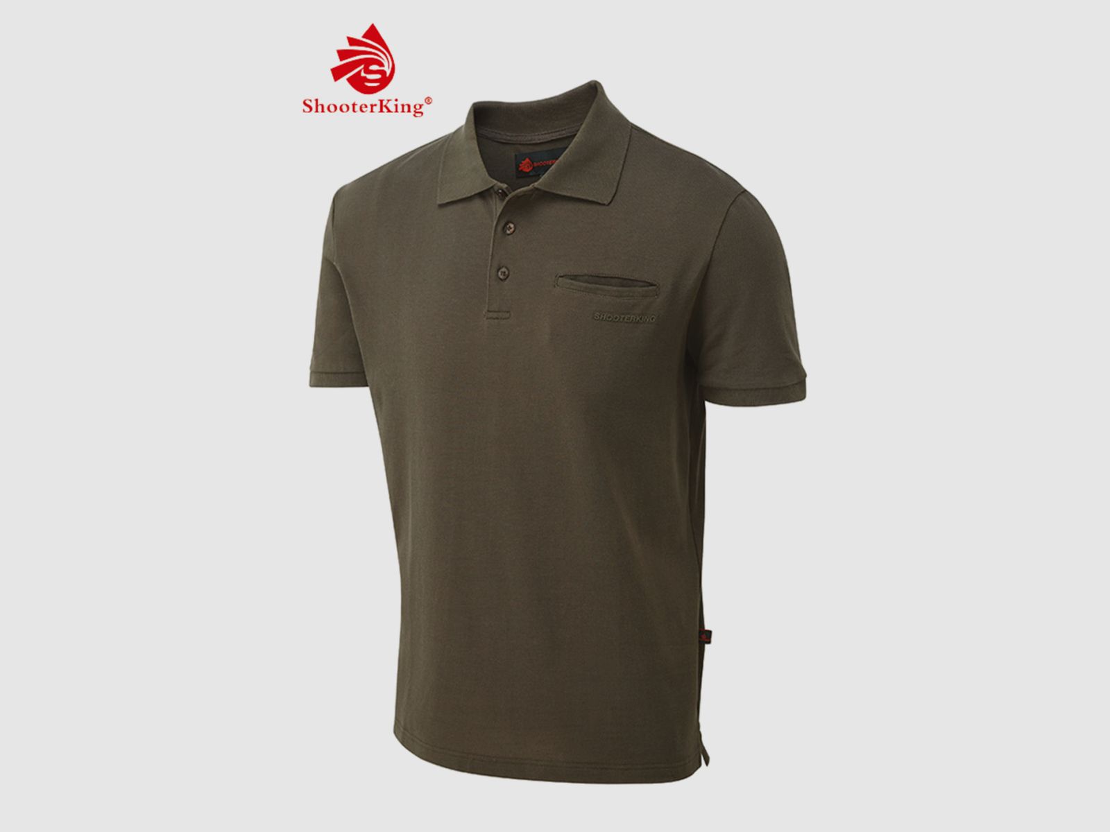 SHOOTERKING Game Polo Shirt Damen Braun