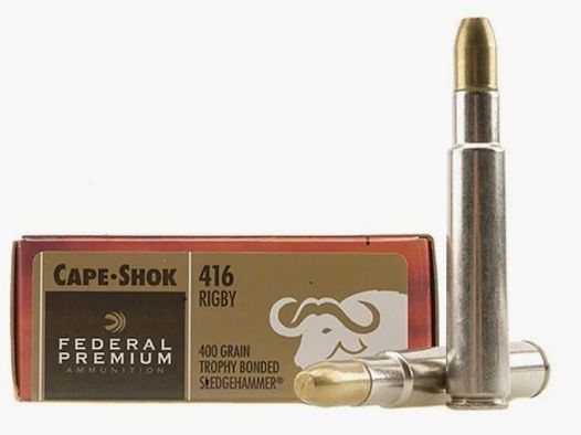 Büchsenpatronen Federal Premium  Trophy Bonded Sledgehammer 416 Rigby 400gr. !!!