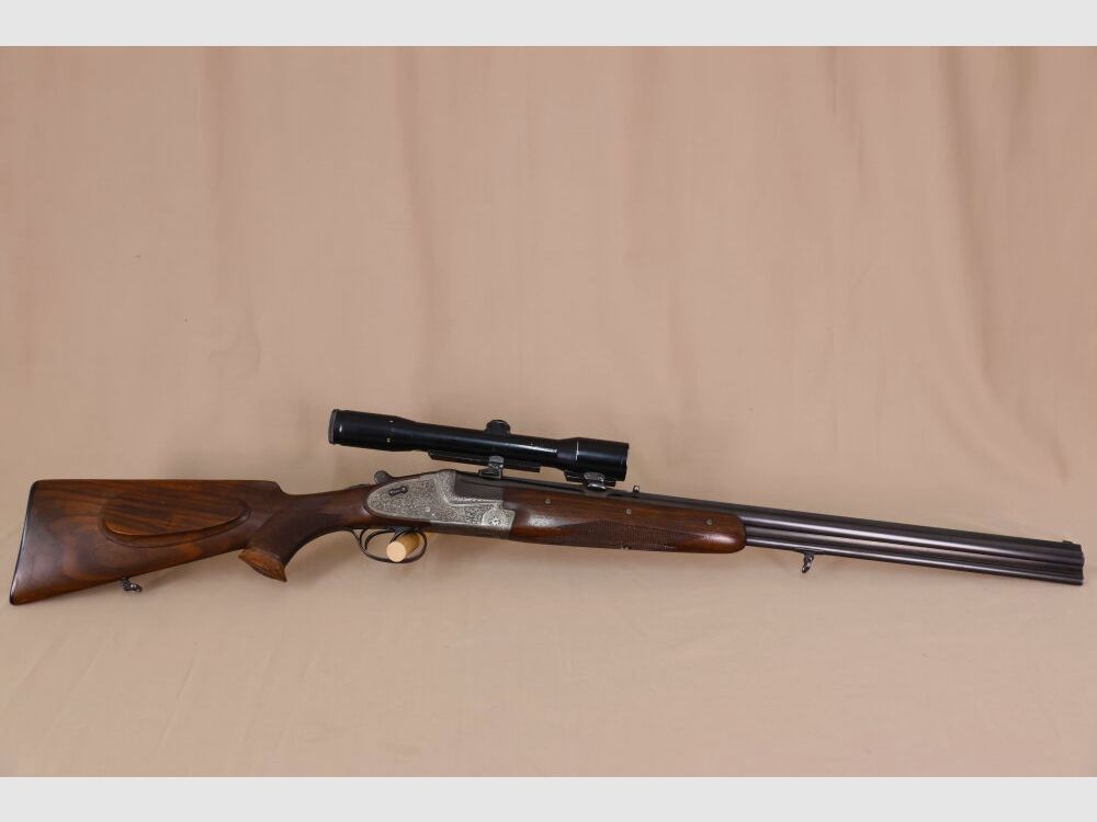 Merkel double-barreled shotgun with side locks // left-handed stock // DBL