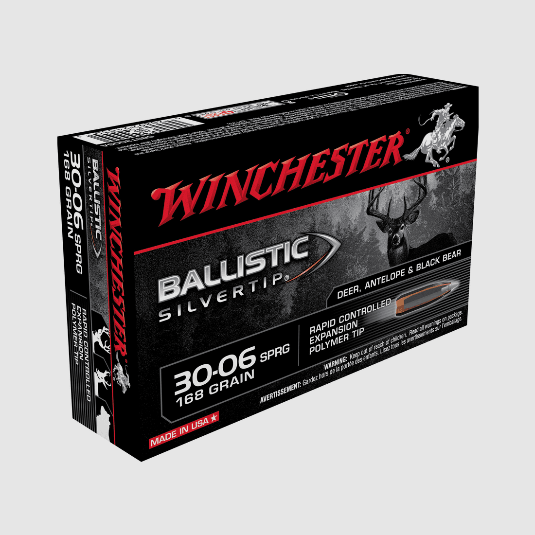 Winchester Ballistic Silvertip .30-06 168gr. -20pcs