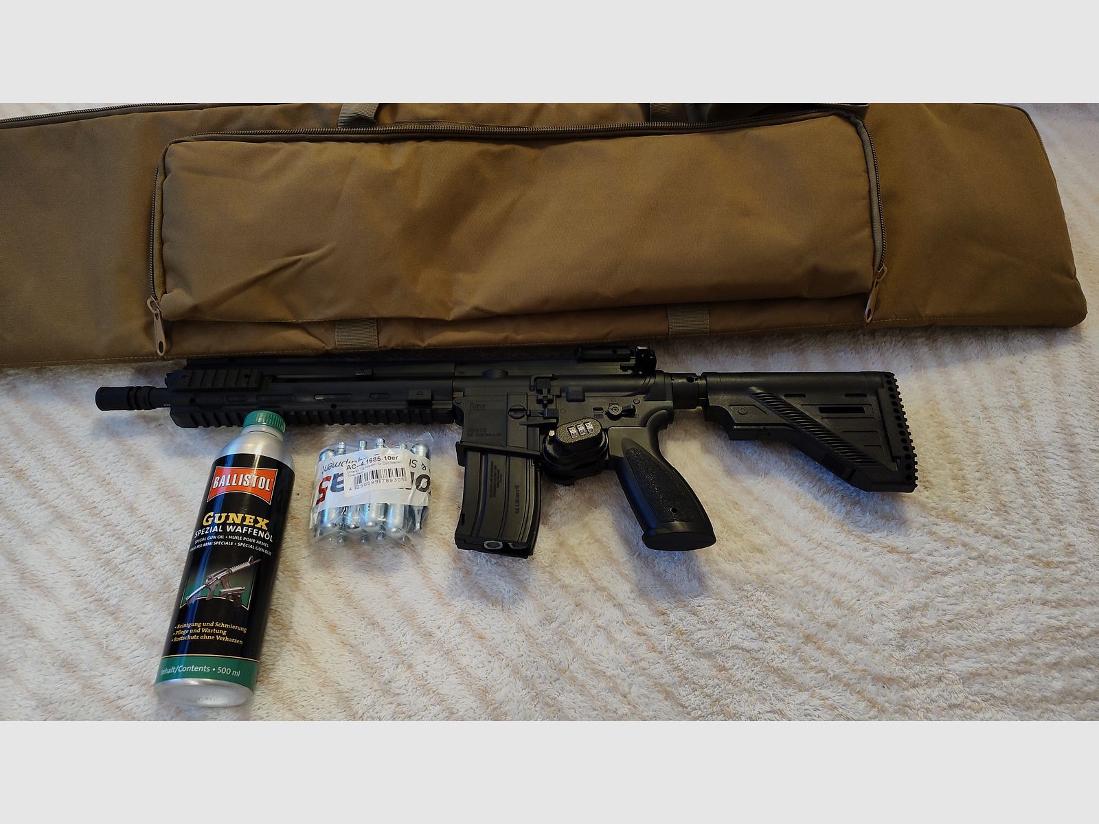 Heckler & Koch HK416 A5 kal. 4,5 mm stalowe BB Co2 z akcesoriami