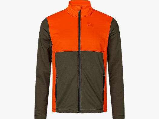 Elliot fleece Pine Green/Hi-Vis Orange M