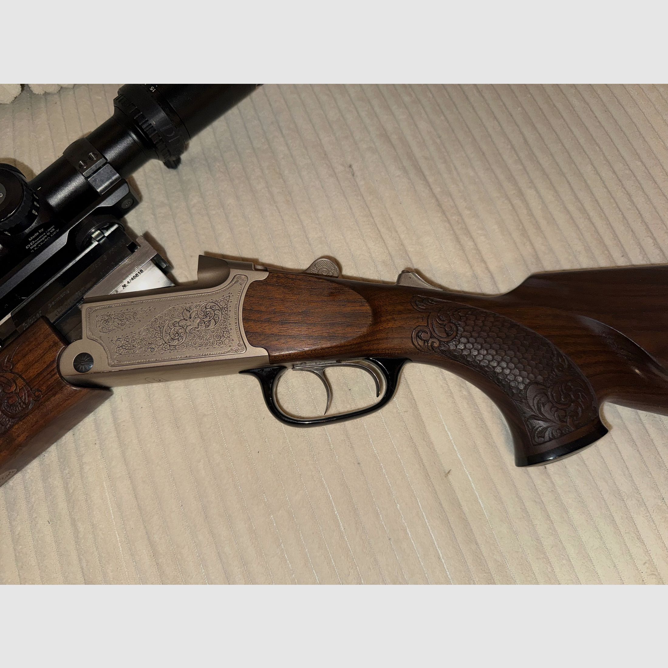 Blaser Bergstutzen B750/88 - 30 R Blaser & 5.6x52 R including scope including ammunition