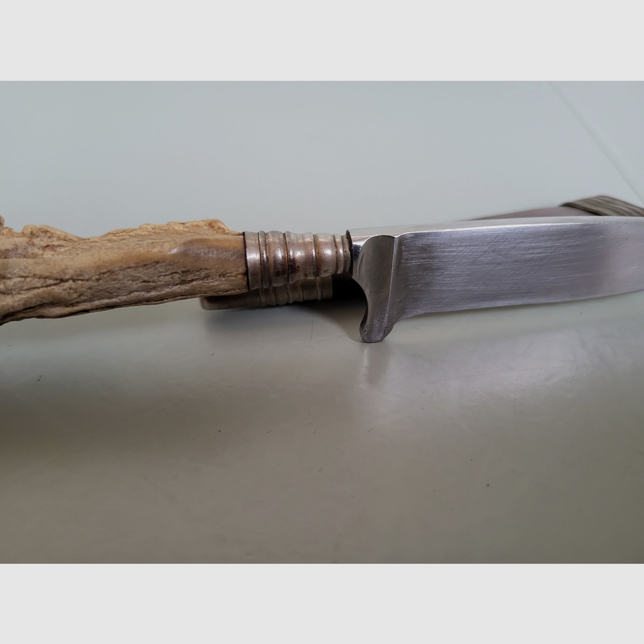 Old hunting knife . A. Küllenberg Solingen GR- 1925s - stag horn handle