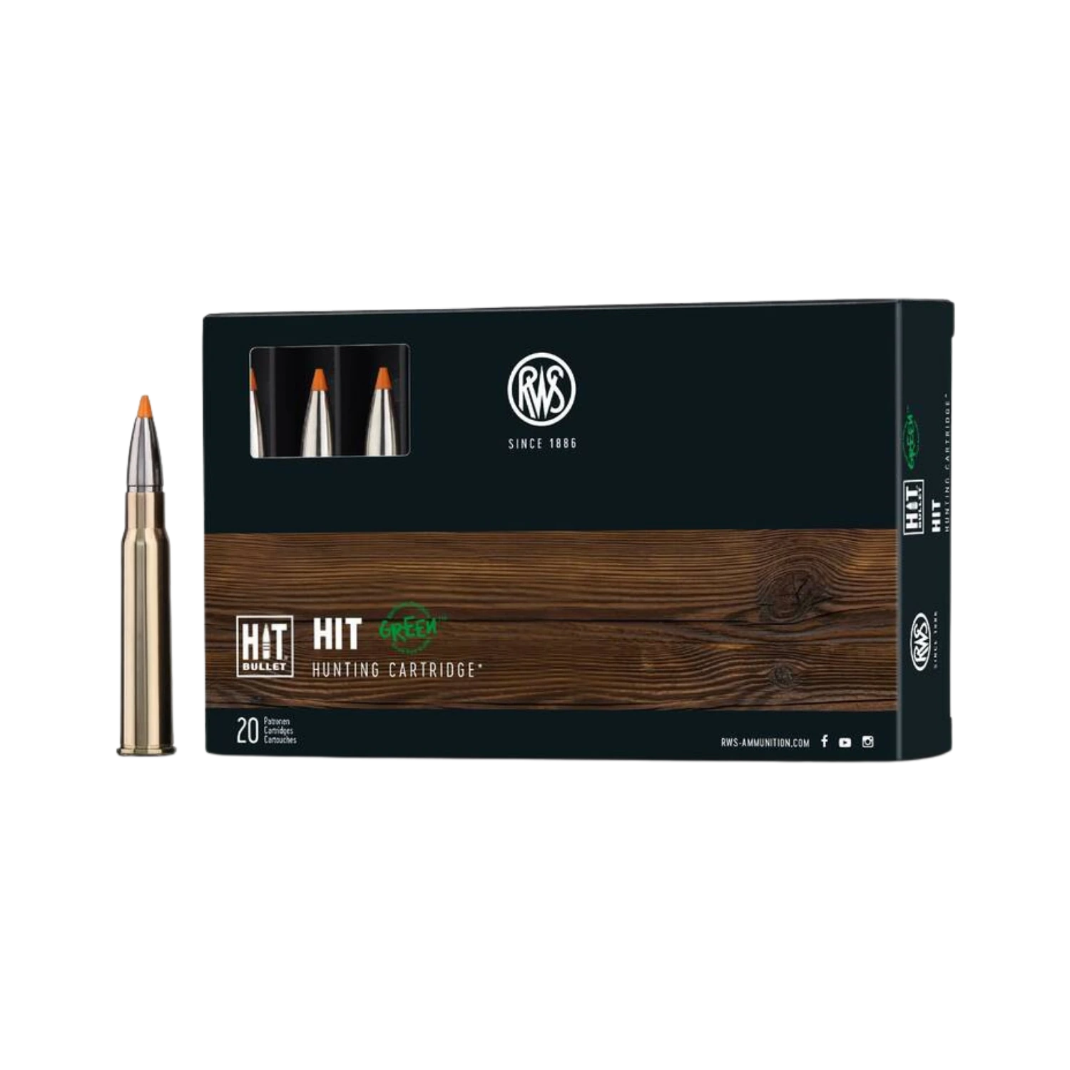 Amunicja myśliwska RWS 8x57IRS HIT green 160 grs