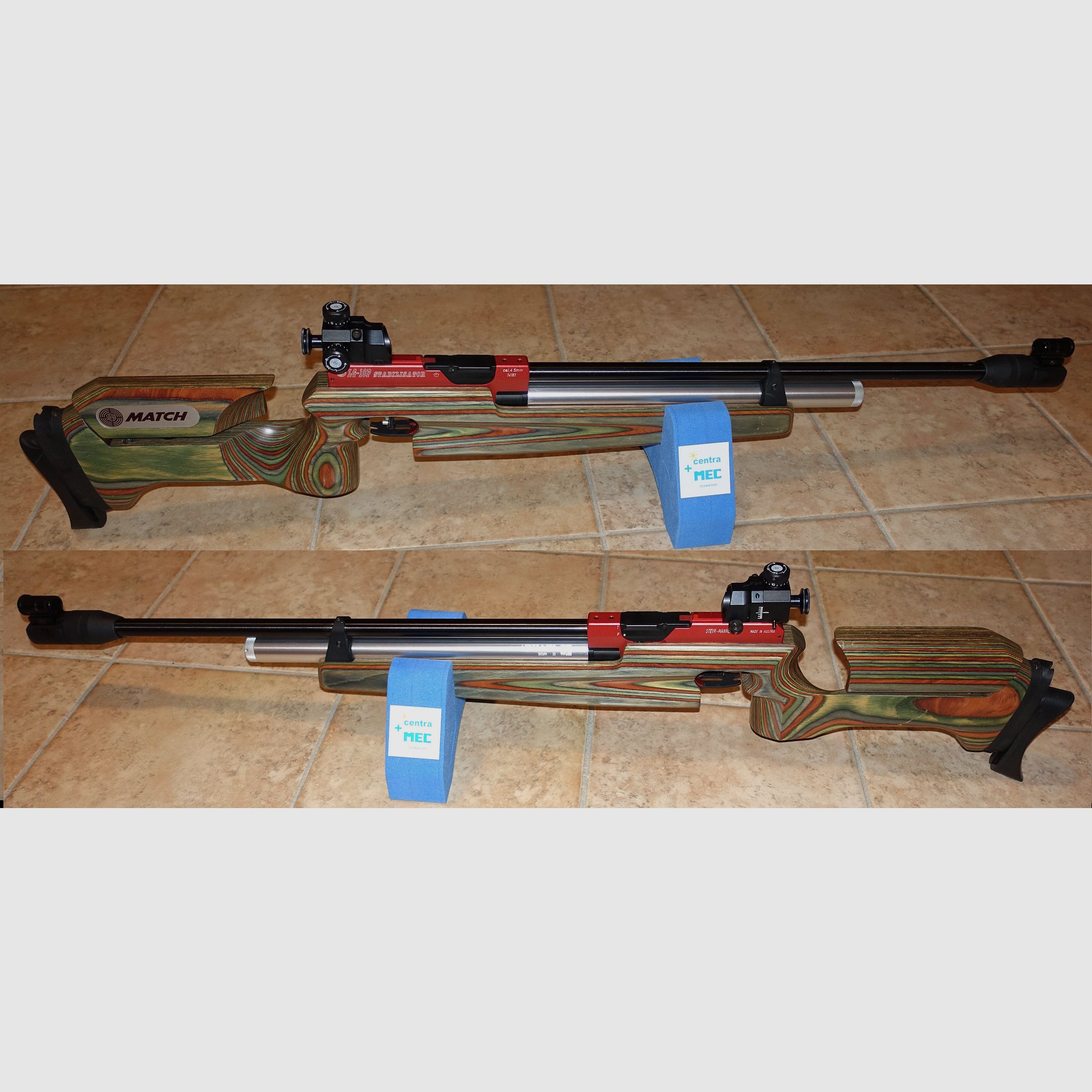 Steyr Match Air Rifle LG-10P Stabilizer + Cartridge TÜV 2033 + Bag