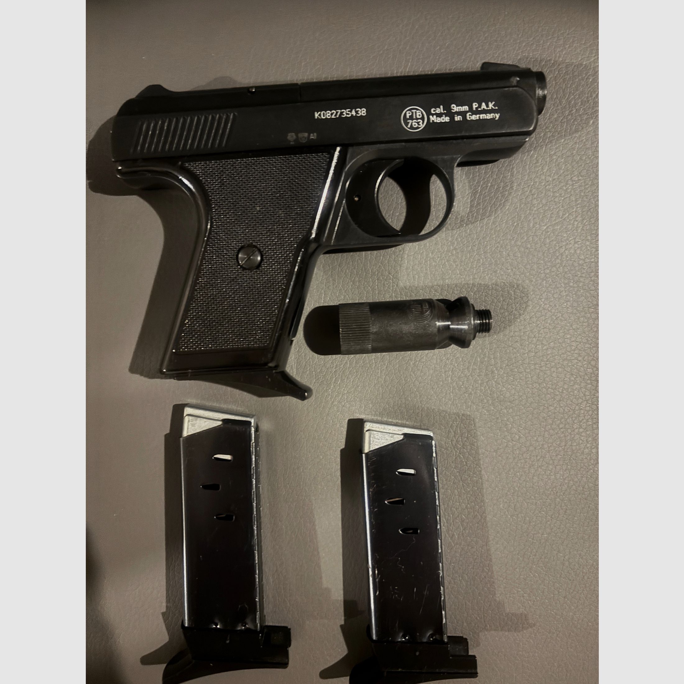 Reck Goliath, Kaliber 9 mm P.A.K.