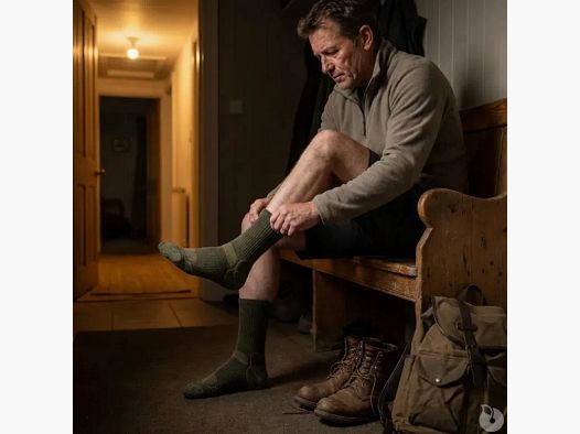 Merinowollsocken Performance Khaki 50% Wolle - Multimaterial