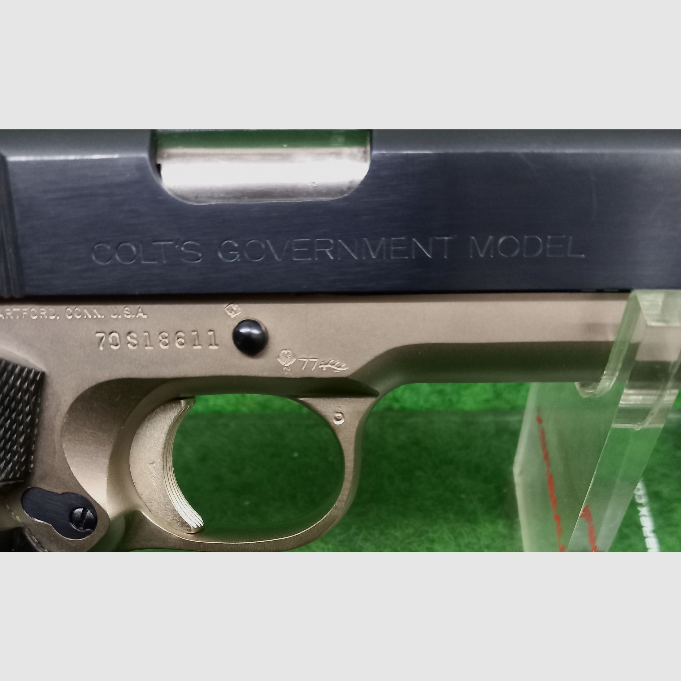 Colt Government MKIV Series 70 in DUO, proof mark 1977