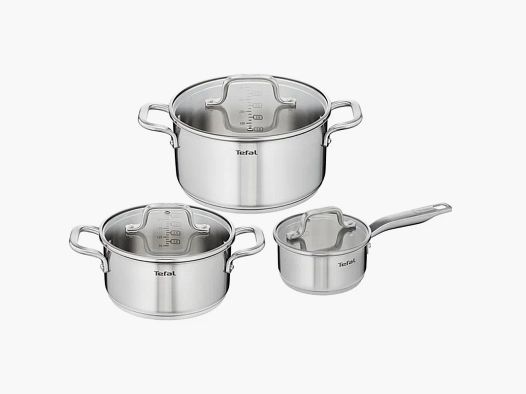 3 Kochtöpfe 3 Deckel H816S6 Infinite Ø 16, 18 und 24 cm