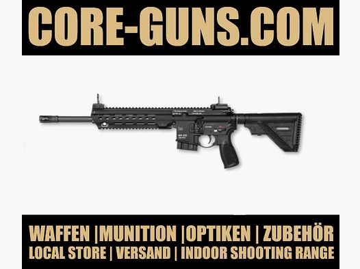 Zelfladend geweer MR 308 A3 zwart kaliber 308Win 16,5 Heckler & Koch HK MR308 16,5" - UVP: 3600€