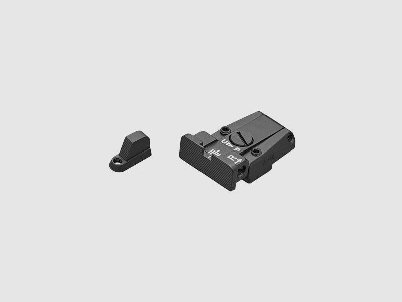LPA SPR24CZ07 Mikrometer-Visiersatz für CZ P-07, P-09 (nicht Kadet) – Schwarzes Visierbild
