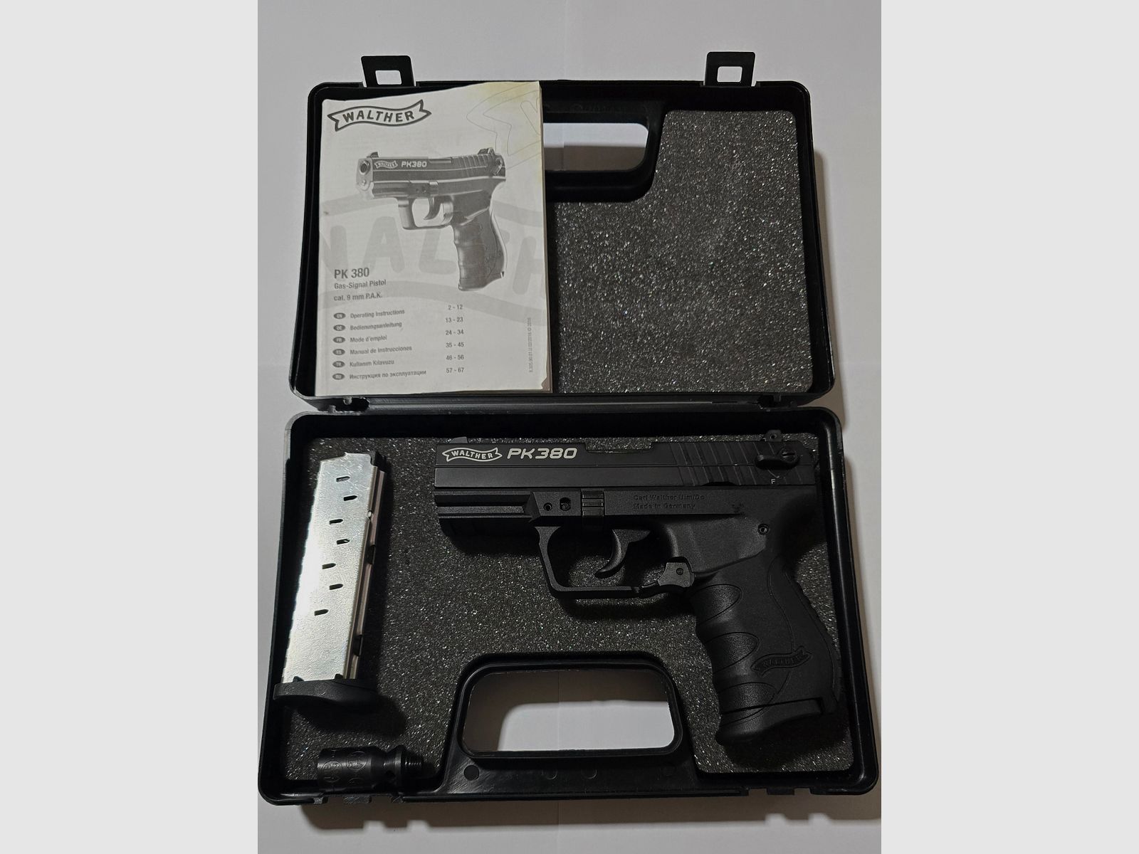 Walther PK 380 9mm PAK Schreckschuss 2 Magazine