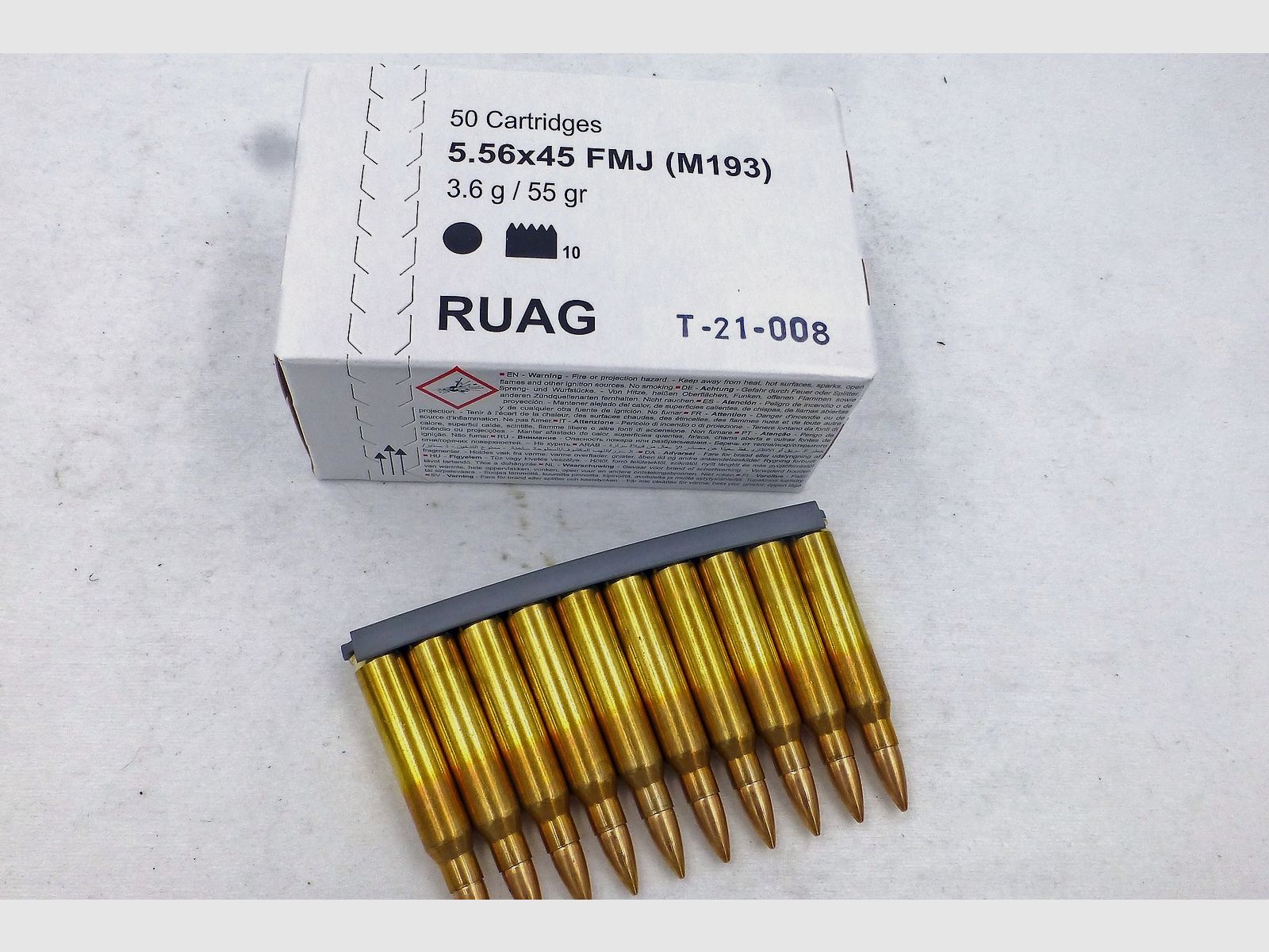 RUAG 5.56×45 (223Rem) 55gr Patronen, Preis ab 54 ct/Stück