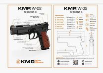Pistolet KMR Precision Arms Mod. W-02 Spectra O.R. COMBO 9mmLuger / 2 Canons: 5' & 6'