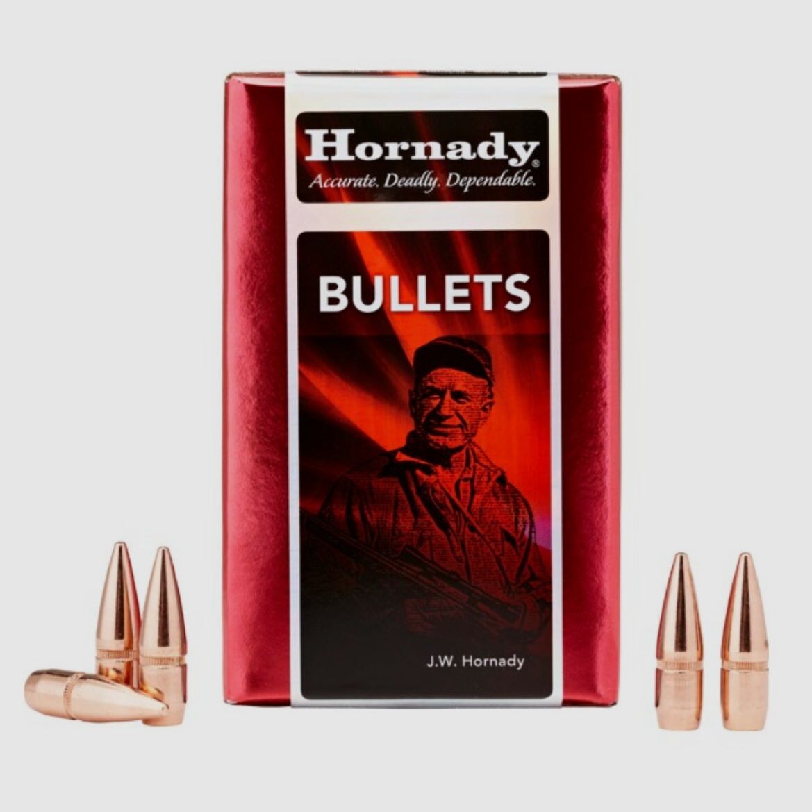 Hornady FMJ-BT .224 55 gr | Bullet with Cannelure #2267
