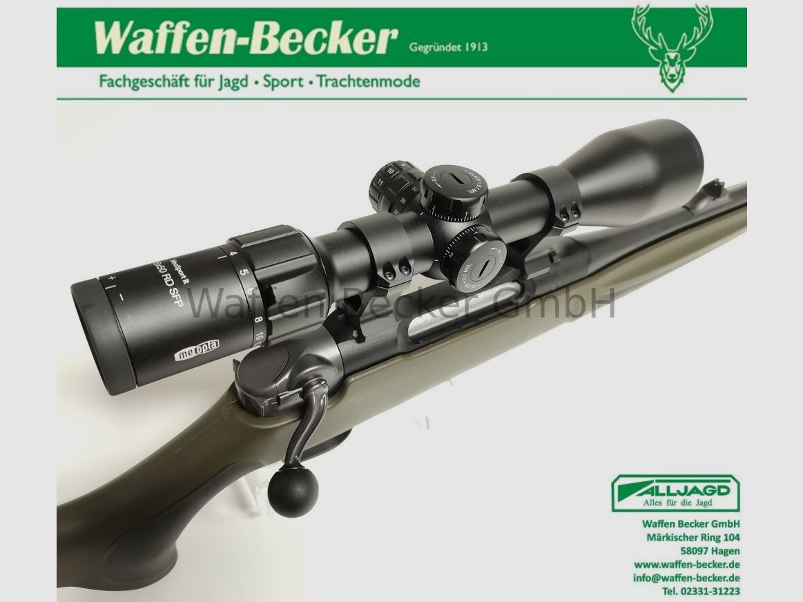 Fucile a ripetizione lineare Haenel NXT cal. 308Win. Composito, verde + Meopta MeoSport 3-15x50 RD SFP