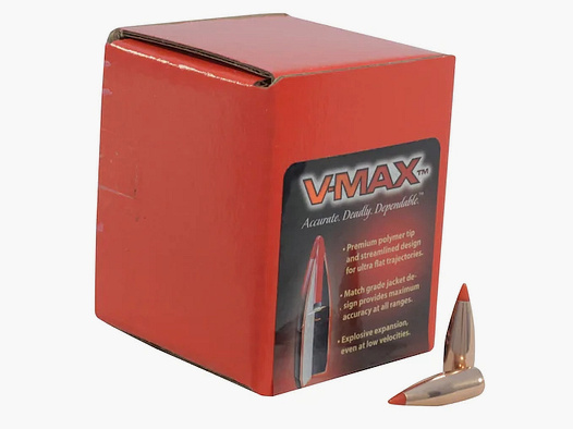 Balle Hornady .25/.257 V-MAX 75GR 100 pièces
