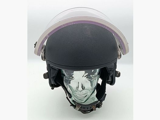 Schuberth P100 police helmet made of Kevlar with ballistic visor