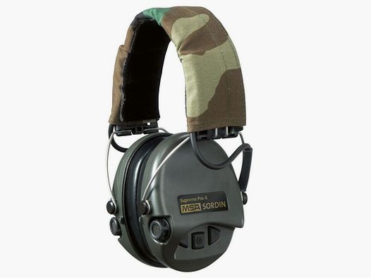 Sordin Supreme Pro X LED Hearing Protection Green/Camo