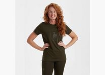 Dames Logo T-Shirt - Fallen Leaf - Damesmaat: 38